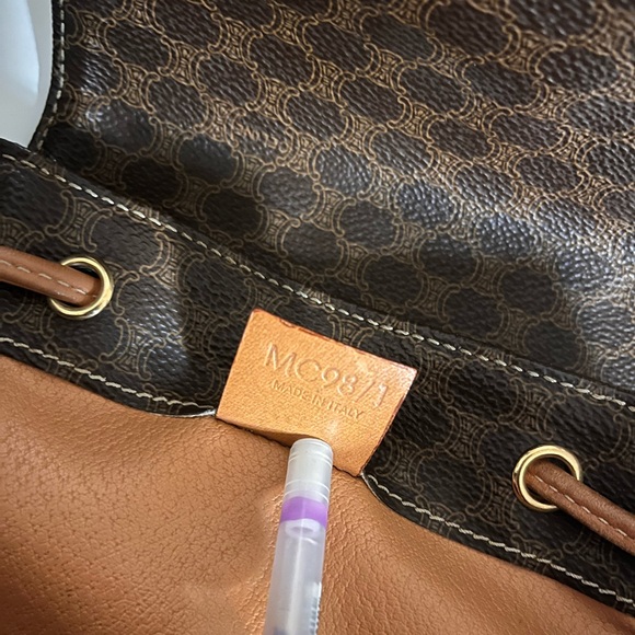Vintage Celine brown leather backpack - Picture 8 of 8